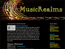 Tablet Screenshot of musicrealms.com